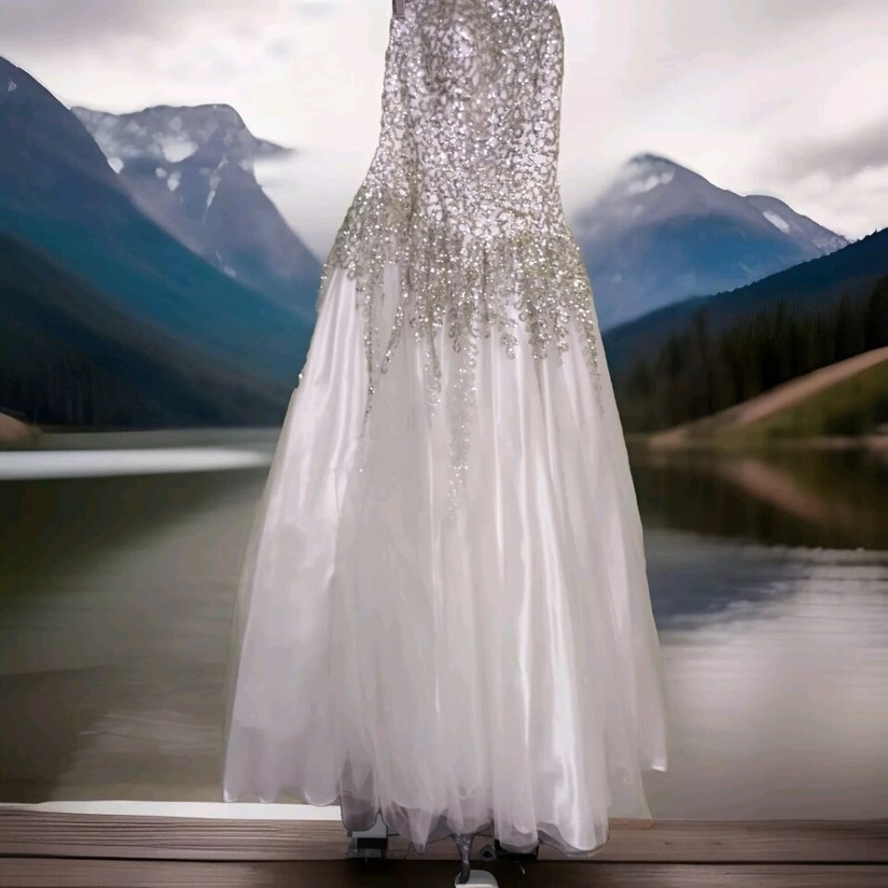 Alyce Design lace Wedding Ballgown  Formal Gown Homecoming Prom Size 10